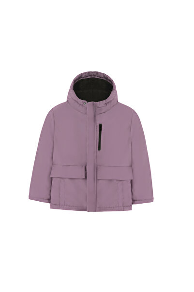 Royalside Boys' Winter Coat - Plum Color, Furry Inside Surface, Waterproof an...