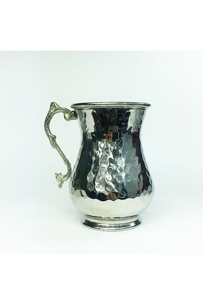 Shark Anatolian Hand Forged White Copper Mug