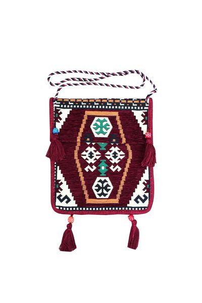 Shark Anatolia Heybe Çanta Bordo