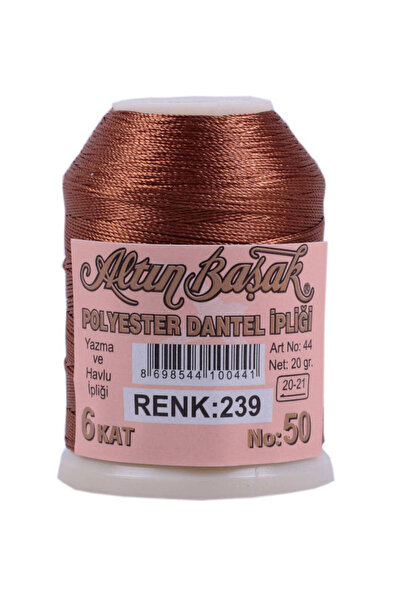 Genel Markalar Yazma Oya ve Dantel İpi No:239 Kahverengi