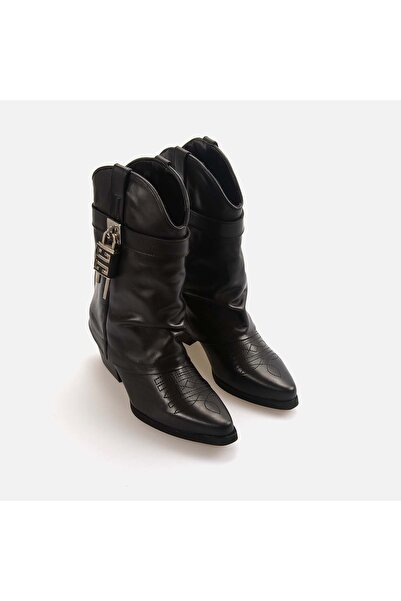 KEMAL TANCA Sivri Burunlu Topuklu Kadın Bot 9405