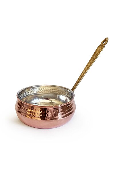 Shark Anatolia Copper Salsa Sauce Bowl with Brass Handle No:3