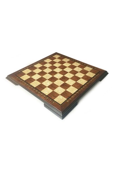 Helena Wood Art طاولة شطرنج خشبية مصنوعة يدويًا باللون الأحمر