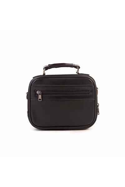 KEMAL TANCA Men's Genuine Leather Black Handbag