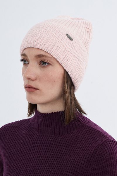 Nordbron Light Pink Knitwear - Soft Beanie Logo Stretchy Winter Perf