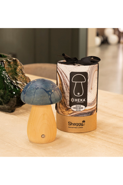 Heka Shaggy Wooden Cork Table Lamp