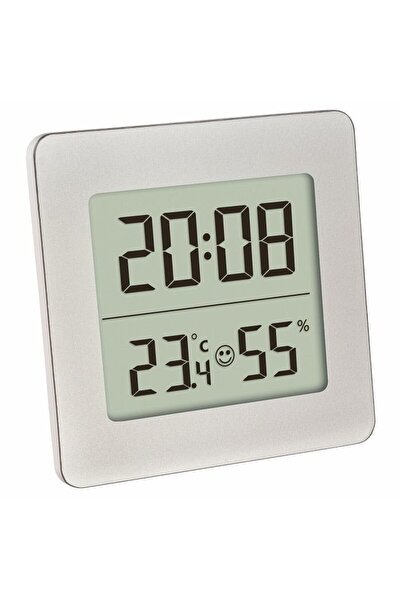 TFA Smile Dijital Saatli Nem Ölçer Termometre Gri