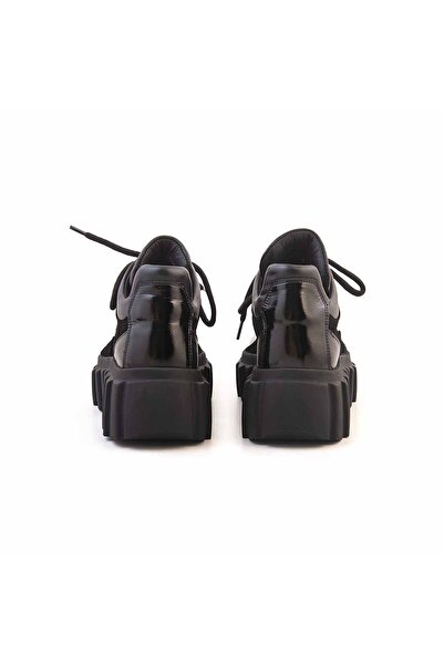 Rouge Women's Genuine Leather Thermo Sole Black Suede Sports & Sneaker Shoes