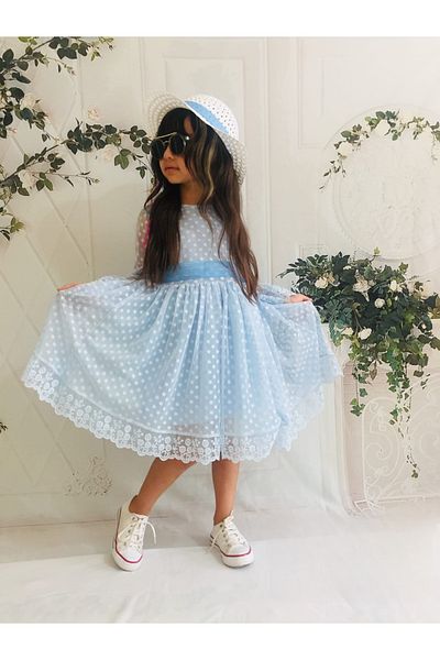 tipycix kids wear Girl's Evening Dress with Hat