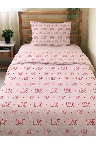 Evmila Set cuvertură de pilota cu model de inimă pe două fețe, fără cearșafur...