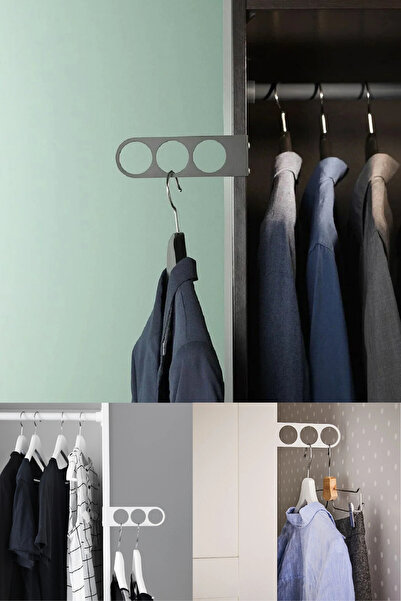 omilife Kıyafet Askısı Metal Metal Elbise Askısı Kıyafet Askılığı 3 Bölmeli D...