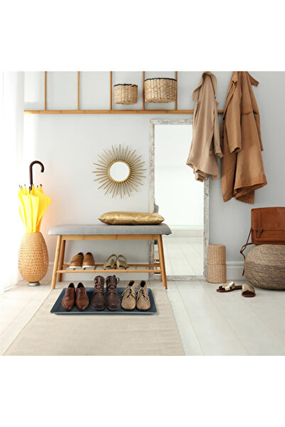 omilife 71X35 cm Polypropylene Plastic Shoe Tray and Stand