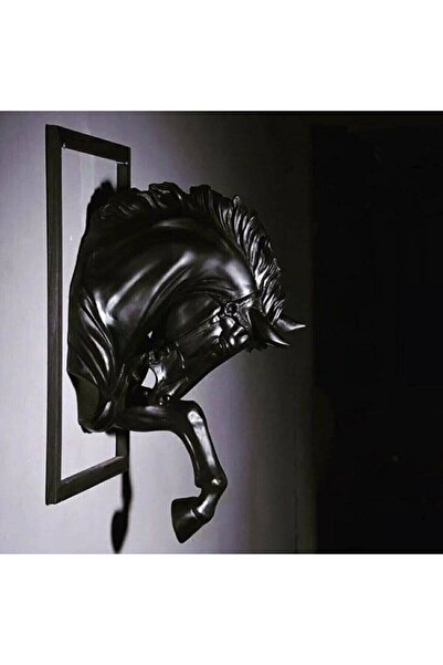 Dekoratif Beton Saksı Dekoratif Duvar At Kafası Aplik