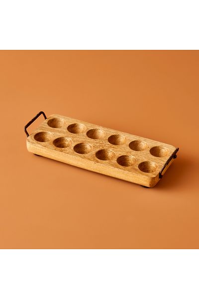 Bella Maison Spark 12 Egg Cups Natural (34X11X5 cm)