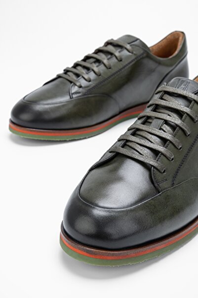 Valmenti Men's Khaki Genuine Leather Casual Shoes