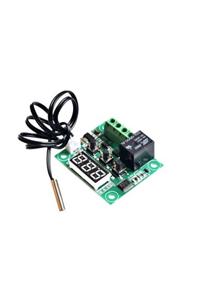 Robocombo W1209 Röle Çıkışlı Dijital Termostat Sıcaklık Kontrol Kartı (GÖSTER...