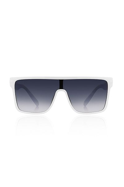 Kinary 2037 Model White Shiny Sunglasses