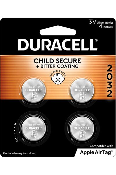 Duracell بطاريات عملات معدنية 2032 4 قطع