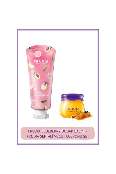FRUDIA Blueberry Lip Balm - Moisturizing Body Lotion 10 G, Peach 200 ml - My Orchard