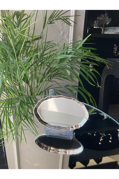 ABROZ HOME DESIGN Oval Silver Plated Ring / Turkish Delight Bowl