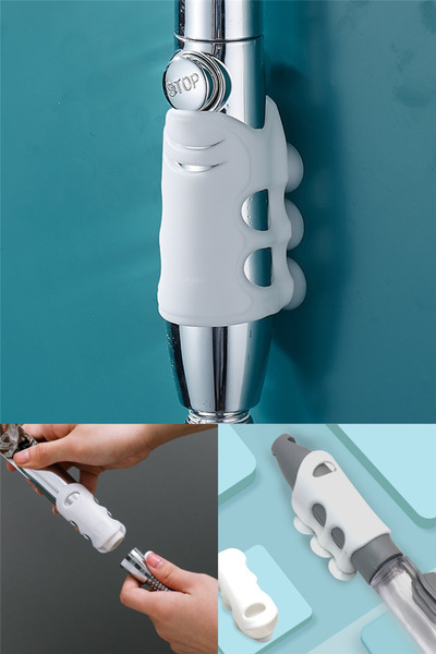 omilife Duş Başlığı Tutucu Vantuzlu Silikon Vakumlu Başlık Tutucu Aparat