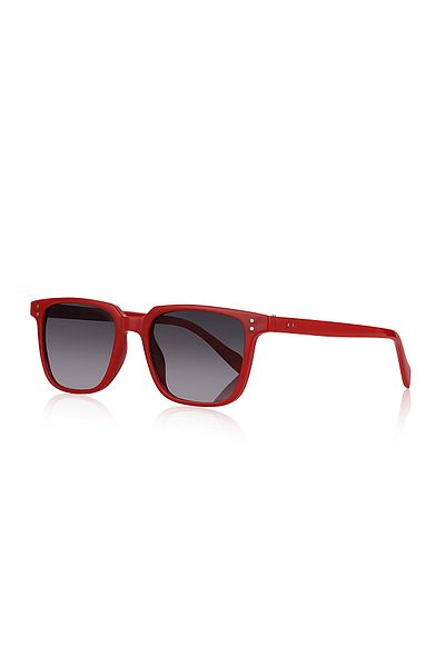 Kinary 2028 Red Shiny Unisex Sunglasses
