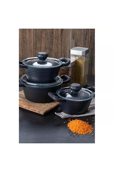 ACAR Diamante 6-Piece Cookware Set - Cast Iron Mstto038