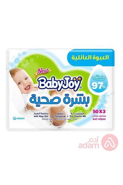BabyJoy Healthy Skin, 3X50, 150 Baby Wet Wipes