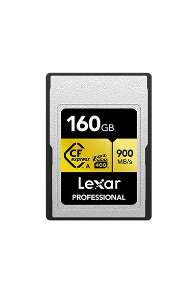 Lexar بطاقة ذهبية Cf Express من النوع A بسعة 160 جيجابايت