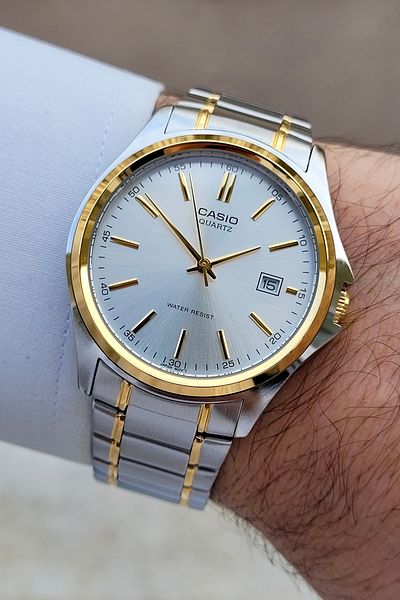 Casio Gold Silver 38.5 mm Men's Wrist Watch