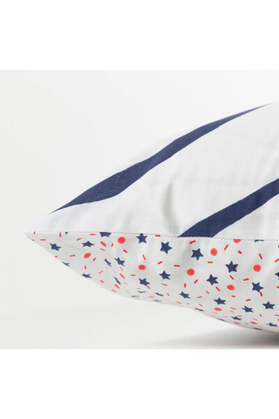 Taç Carre Blanc Renard Series - Reversible Organic Cotton Pillow Case