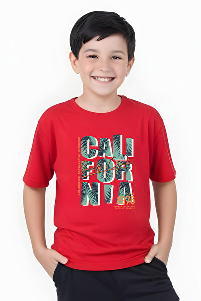panios kids 1976 Tricou cu mânecă scurtă cu gât rotund pentru băiat cu imprim...