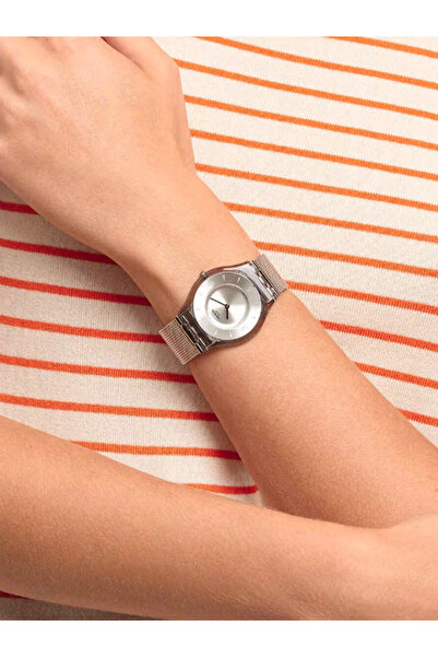 Swatch Ss08m100m Metal Knıt Agaın Wristwatch