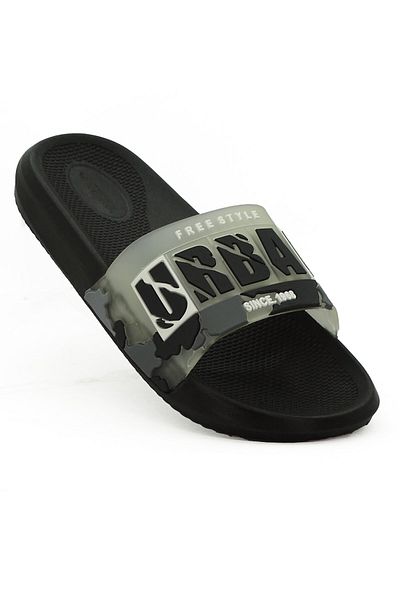 LETAO Urban Men's Black Comfortable Beach Pool Wet Floor Slippers