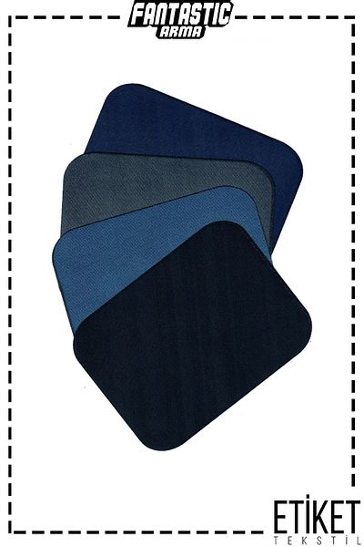 FANTASTIC ARMA Iron-On Woven Crest Patch for Clothes & Clothes (Dark Blue) Patch Easy Application