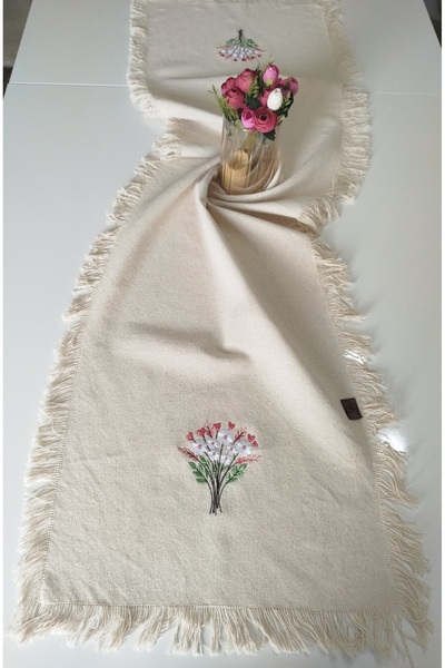 denizli hatırası Buldan Cendere Pânză Brodat Autentic 45x145 cm Runner