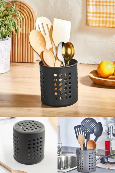 omilife Roller Cutlery Rack Countertop Serving Stand Upright Cutlery Organizer