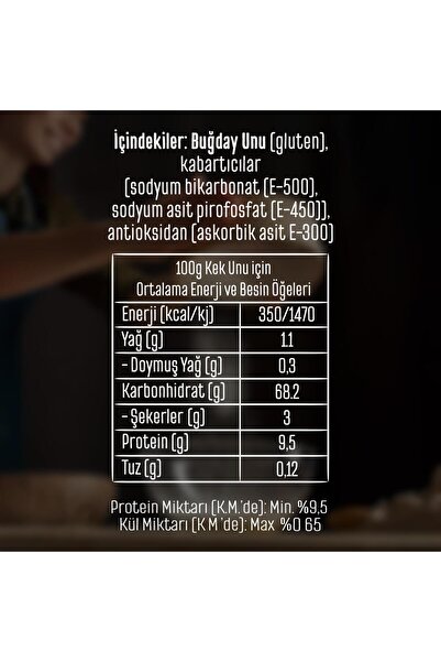 Genel Markalar Tellioğlu Kek Kurabiye Unu 1 Kg