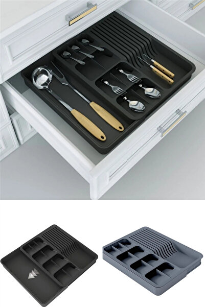 omilife Adjustable Expandable Cutlery Knife Holder Set Multi Compartment Kitc...