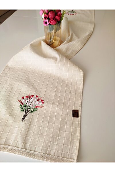 denizli hatırası قماش بولدان مونيكا مطرز أصلي مقاس 40x145 سم