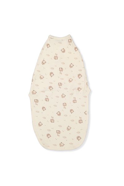 Bebetto 57 cm Organic Rapored Interlock Swaddle with Vecle - P542