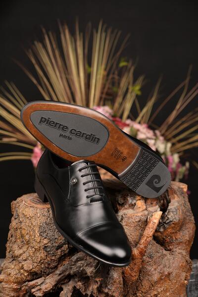 Pierre Cardin Costum și pantofi negri pentru mire sezon nou - piele naturală,...