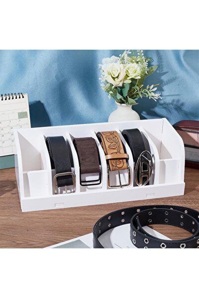 omilife 10 Compartimente Curea Albă Sosete Bijuterii Machiaj Organizator Interior Dulap Curea Organizator Organizator