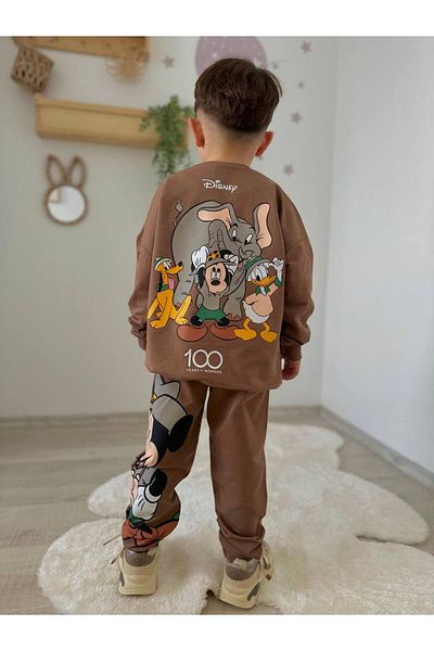 Karan Kids Set de sus și de jos cu imprimeu pentru băiat