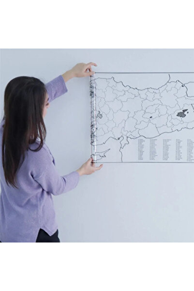 omilife Smart Static Holding - Refillable Adhesive Free Practical Turkey Map 110