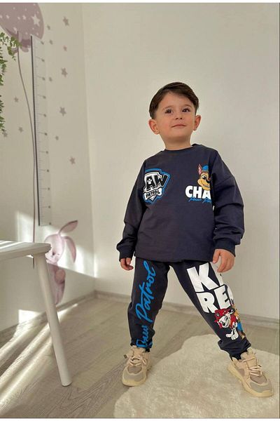 Karan Kids Boy's Printed Top and Bottom Set