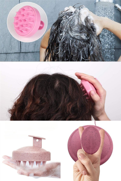omilife تدليك الشعر، فرشاة غسيل الشعر، تدليك فروة الرأس، مشط الشامبو، فرشاة ا...