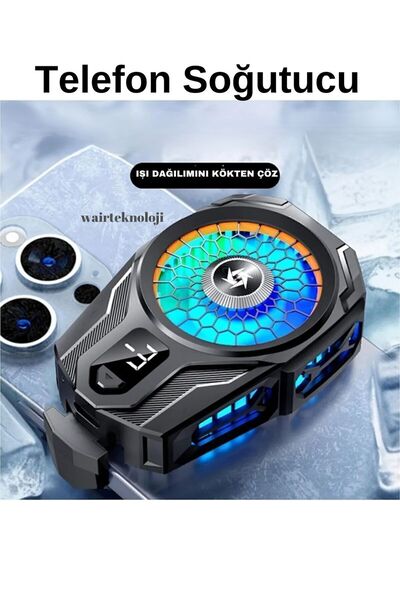 Wair Teknoloji Sl-16 Pubg Aluminum Magnetic Fast Cooling Phone Cooler with Degree Indicator Radiator