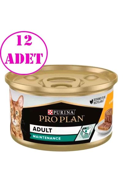 Pro Plan Proplan Tavuklu Sebzeli Kedi Konservesi 85 gr 12 Ad
