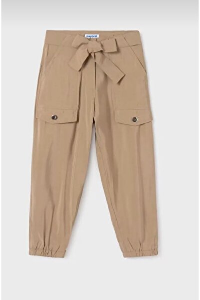 MAYORAL Girl's Pocket Trousers Brown 6509